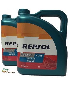 Aceite REPSOL Elite 50501 5W40. 5 Litros.
