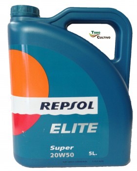 Aceite REPSOL Elite Super 20W50. 5 Litros.