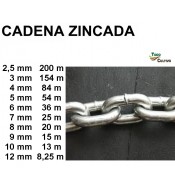 Cadena Zincada. 4 mm.