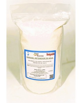 Hidrogel retenedor de agua riego grosor medio 2,5 Kg.