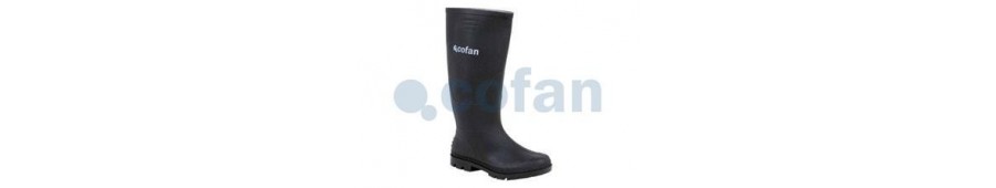 bota impermeable goma trabajos humedad barro suciedad cofan calidad